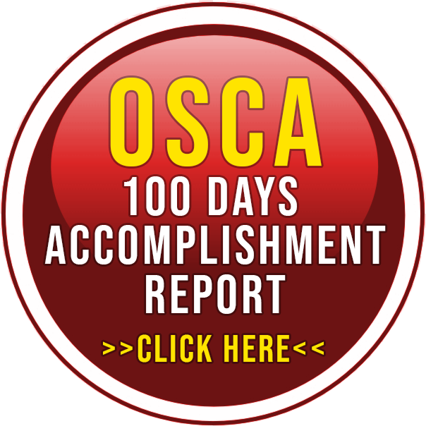 OSCA 100 Days ACCOMPLISHMENT REPORT